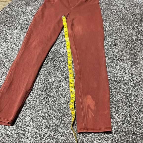 Spanx Size Medium Red Orange Jean-ish Ankle Leggings Flawed- See Note - Picture 2 of 10